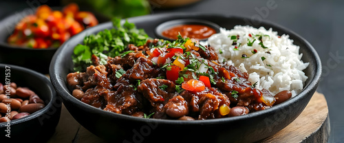 Hearty Beef & Bean Chili with Cilantro Rice - Delicious & Easy Recipe