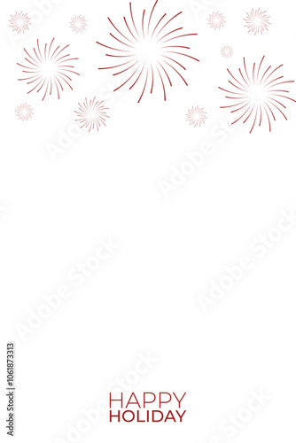 Fireworks icon background, fireworks background design for Christmas and new year.