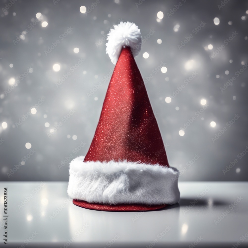 christmas hat on white background christmas hat on white background