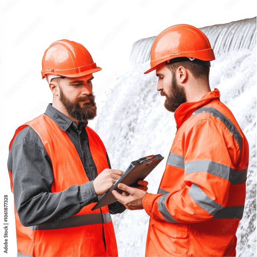 Engineers in safety gear implementing real-time dam telemetry systems for 24/7 monitoring of structural health. Engineers in safety gear implementing real-time dam telemetry systems for 24/7 monitoring of structural health.