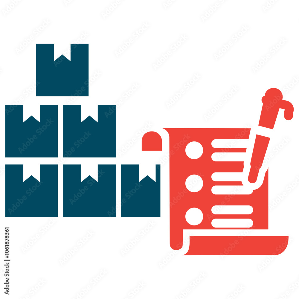 Obraz premium Inventory List Icon