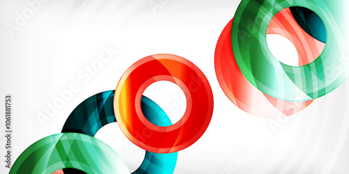 Circles, round elements, ring shapes premium background. Vector Illustration For Wallpaper, Banner, Background, Card, Book Illustration, landing page