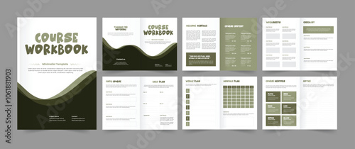 Course Workbook Design Course Workbook Template Layout 