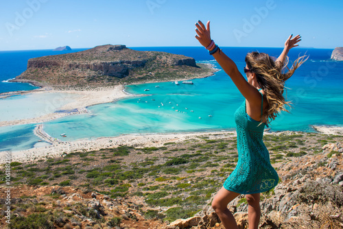 Girl on Balos, Crete