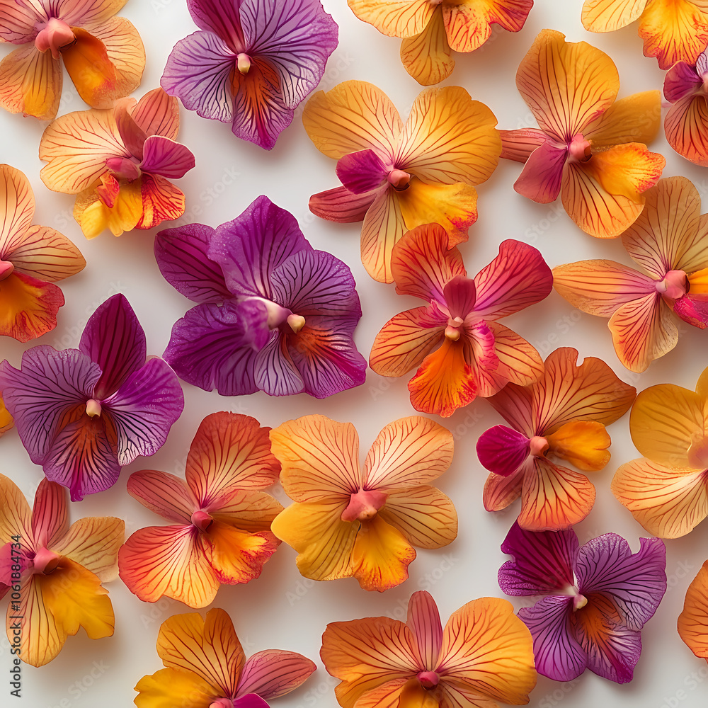 Oncidiums Orchids flowers Isolated on white background. Oncidiums Orchids flowers Isolated on white background.