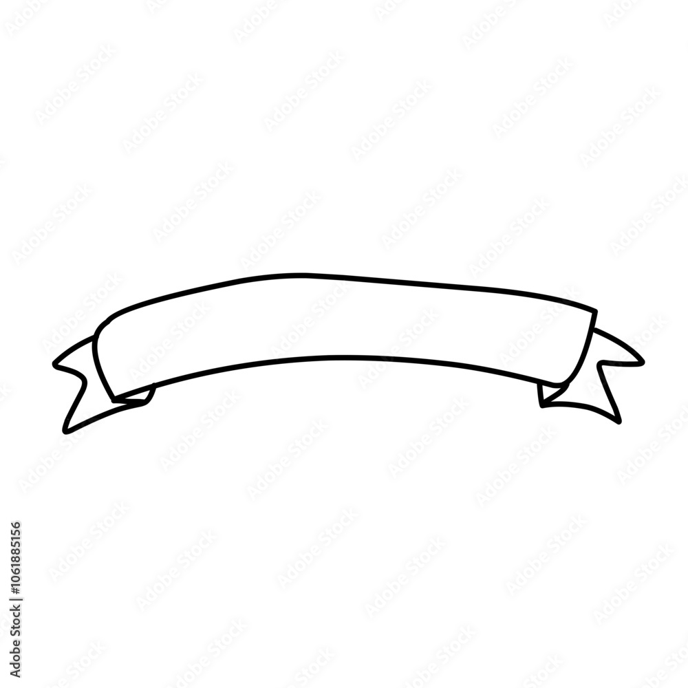 Hand drawn Ribbons,banner collection. Hand drawn Ribbons,banner collection.