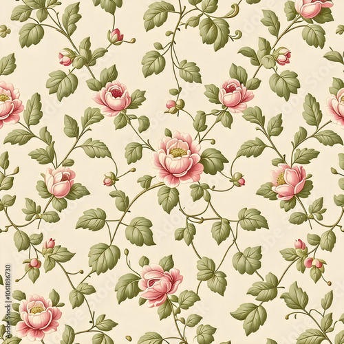 seamless pattern with flowers