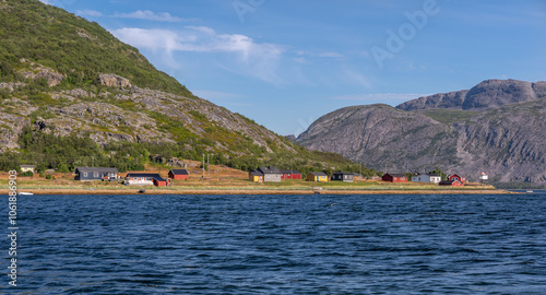 The Tanafjord or Tanafjorden (Northern Sami: Deanuvuotna) is a large fjord in Finnmark county, Norway. It is located in the municipalities of Tana, Gamvik, and Berlevag. photo