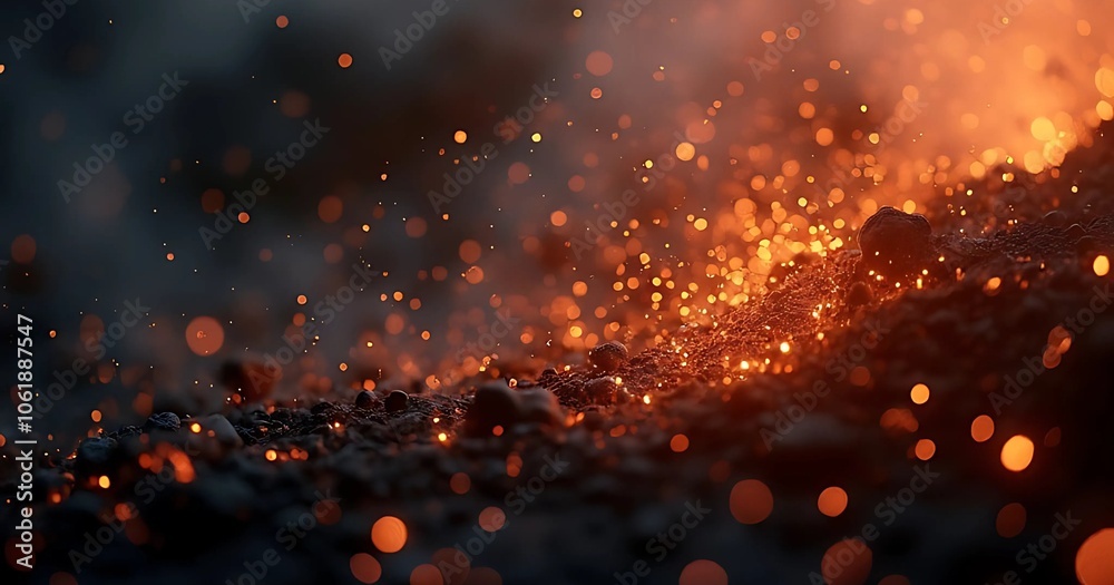 Fototapeta premium burning fire in the night