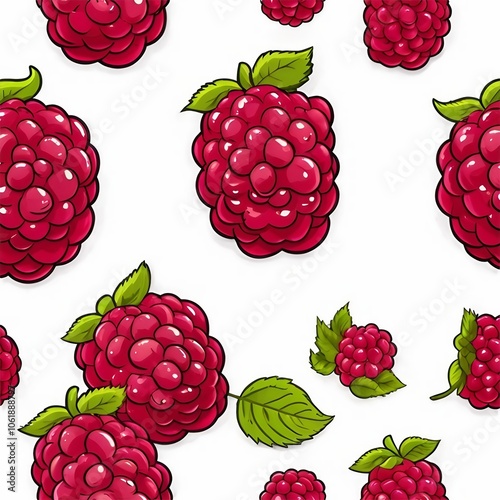 seamless pattern with berries