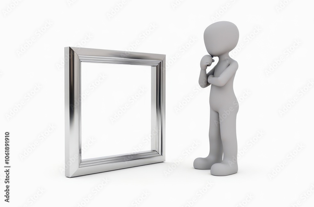 a man symbolizes thoughts, reflection, throwing a cloud of thoughts a man symbolizes thoughts, reflection, throwing a cloud of thoughts