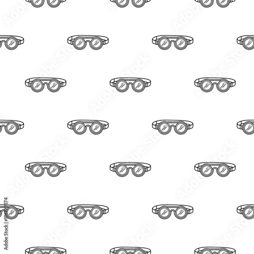 vector googles seamless background design, repeated pattern