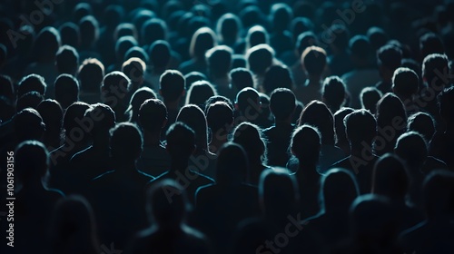 Contrasting Silhouettes Assembled in an Inclusive Gathering