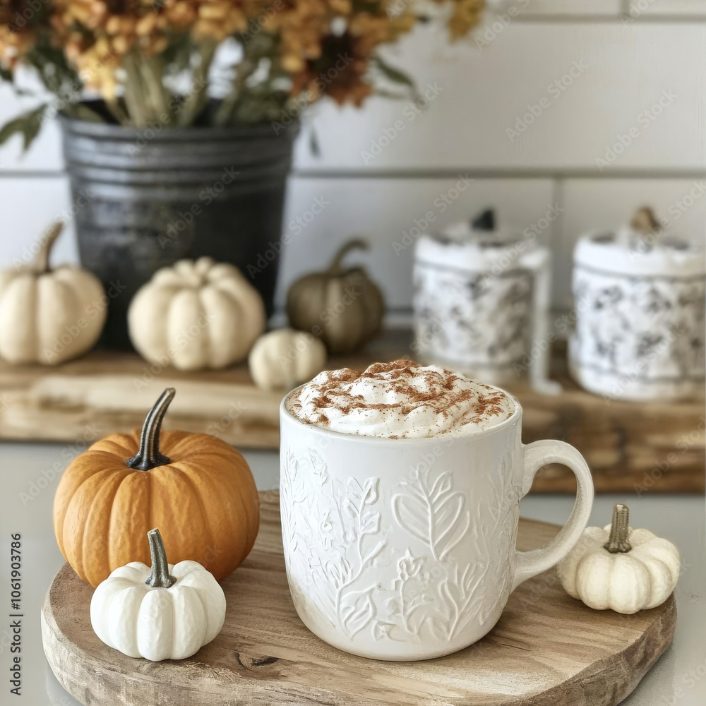 Embrace the cozy vibes of fall with a pumpkin spice latte in hand, surrounded by mini pumpkins and autumn leaves! Embrace the cozy vibes of fall with a pumpkin spice latte in hand, surrounded by mini pumpkins and autumn leaves!