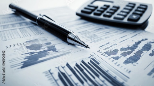 A detailed shot of a business plan laid out on a desk 