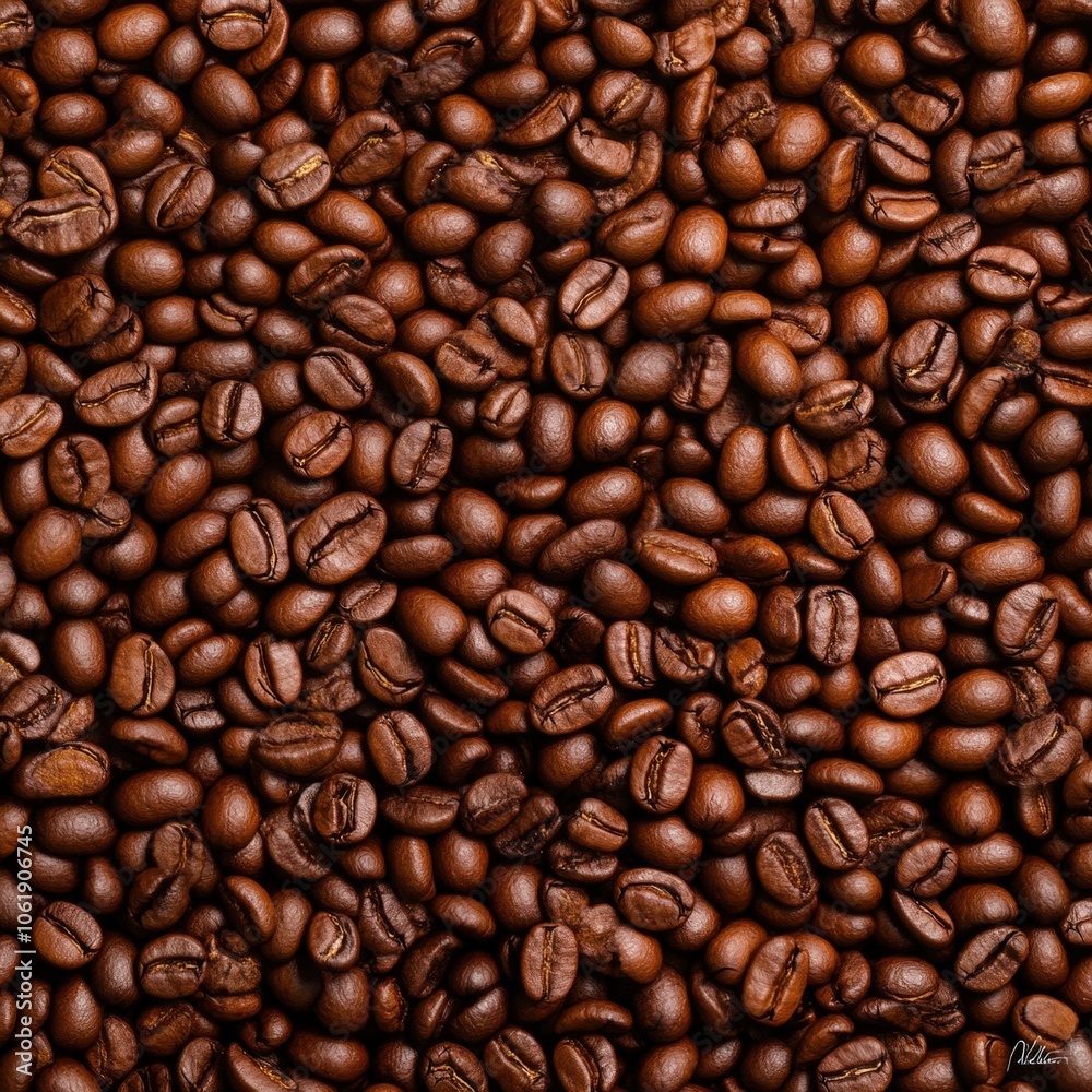 Close-up of freshly roasted coffee beans Close-up of freshly roasted coffee beans