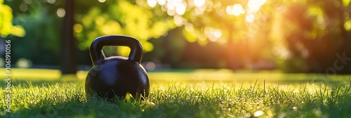 Kettlebell on Grass: Outdoor Fitness Inspiration