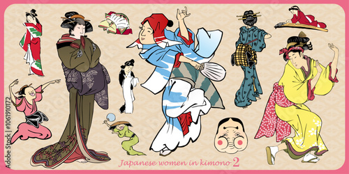 Japanese women in kimono_2