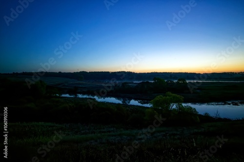 Early October morning on a small river