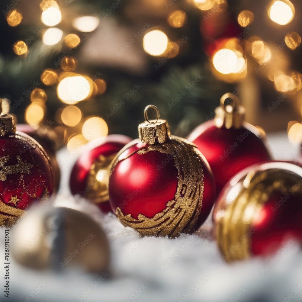 christmas balls on white background christmas balls on white background