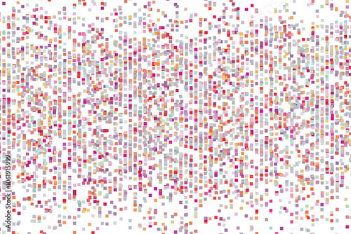 Multicolor dotted background, colorful vector texture with circles. Glitter abstract illustration with blurred drops of rain. Pattern for ads, web page, wallpaper, poster, banner. Copy space
