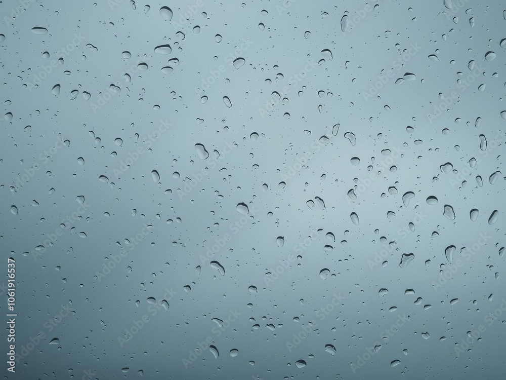 Close-up of raindrops falling on a window during a storm, texture, moody Close-up of raindrops falling on a window during a storm, texture, moody