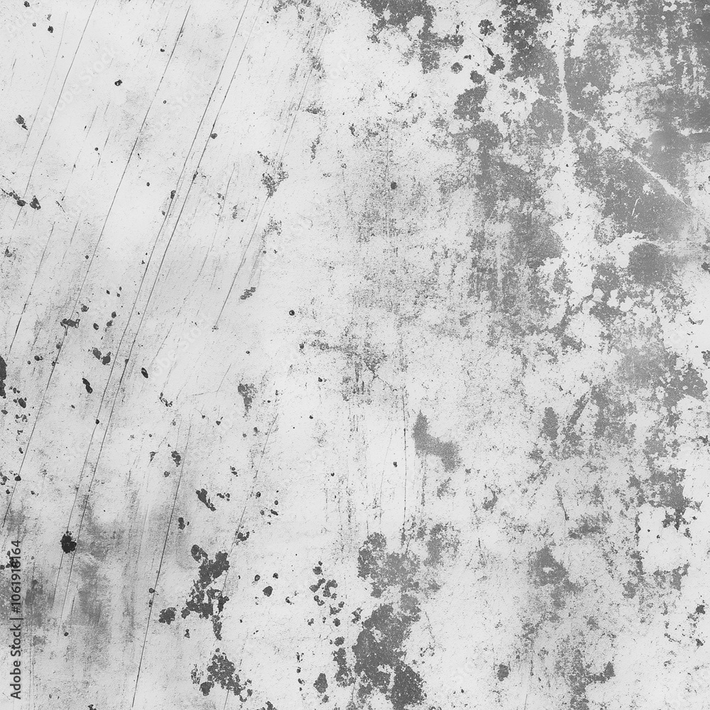 Fototapeta premium Abstract white monochrome background with 3d grunge texture. Collection winter template with black white gray pattern for seasonal design.