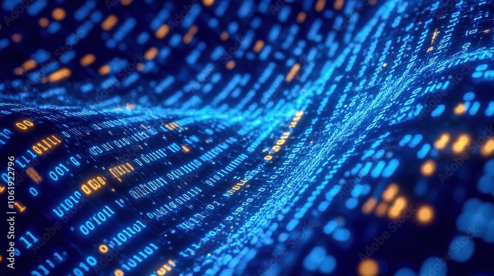 Digital Cosmos: Abstract Patterns Meet Technological Horizons