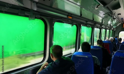 bus and green screen