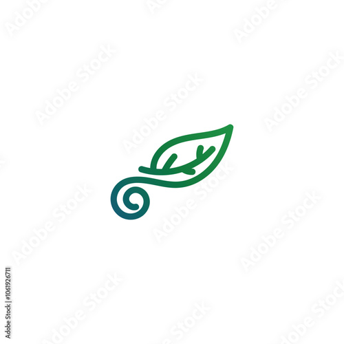 Green leaf creative logo design. Creative logo template for graphic needs on white background. Logo Design