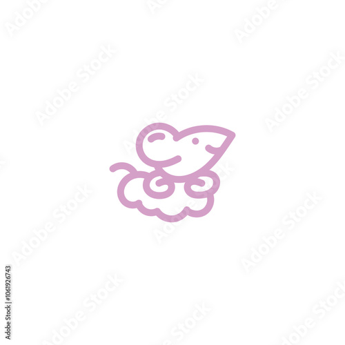 Mouse creative logo design. Creative logo template for graphic needs on white background. Logo Design