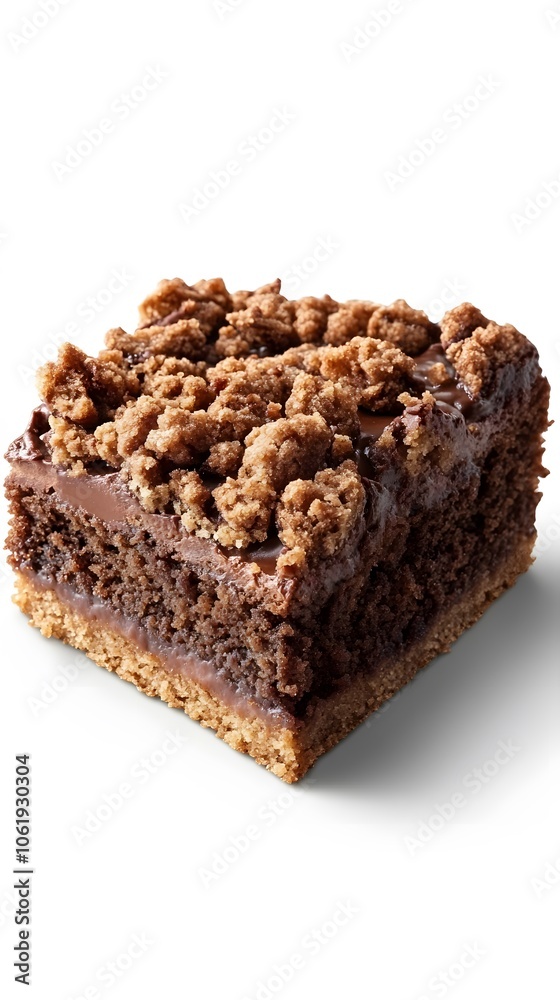Food, Chocolate Streusel Cake, Photo Realistic, on White Background, Abstract Image, Texture, Pattern Background, Wallpaper, Cover and Screen of Smartphone, PC, Laptop, 9:16 and 16:9 Format Food, Chocolate Streusel Cake, Photo Realistic, on White Background, Abstract Image, Texture, Pattern Background, Wallpaper, Cover and Screen of Smartphone, PC, Laptop, 9:16 and 16:9 Format