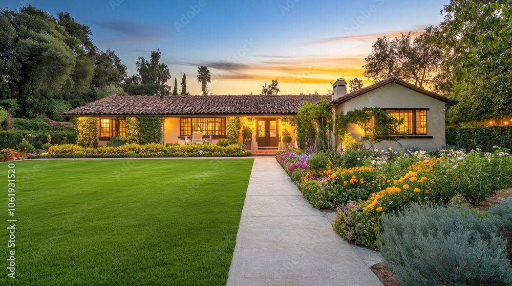 Cozy Home with Lush Garden and Sunset View Cozy Home with Lush Garden and Sunset View