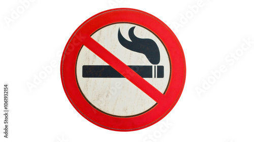 Warning sign prohibiting forbidden smoke and cigarette use red icon symbol illustrating a ban on tobacco, dangers of nicotine addiction, stop unhealthy habits, promoting no smoking health awareness