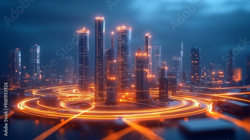 Smart City of the Future: Advanced Technology, Urban Networks, and Connected Living for Modern City Infrastructure and Sustainable Growth