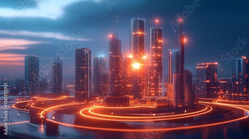 Smart City of the Future: Advanced Technology, Urban Networks, and Connected Living for Modern City Infrastructure and Sustainable Growth