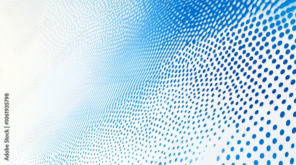 White and blue halftone dot pattern, a sporty pop art gradient background. White and blue halftone dot pattern, a sporty pop art gradient background.