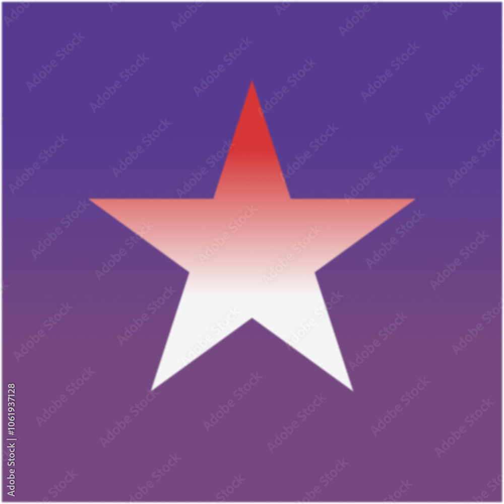 Red and White Star Shape Layered Design on Purple Background Red and White Star Shape Layered Design on Purple Background