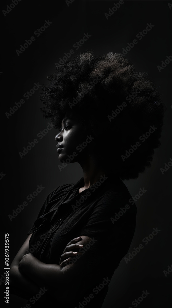 AI-Generated Image of Powerful African-American Woman for Black Consciousness Day AI-Generated Image of Powerful African-American Woman for Black Consciousness Day