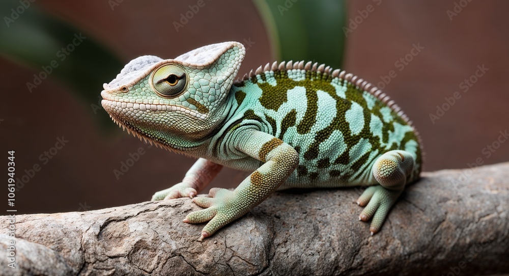 Obraz premium Chameleon changing color 