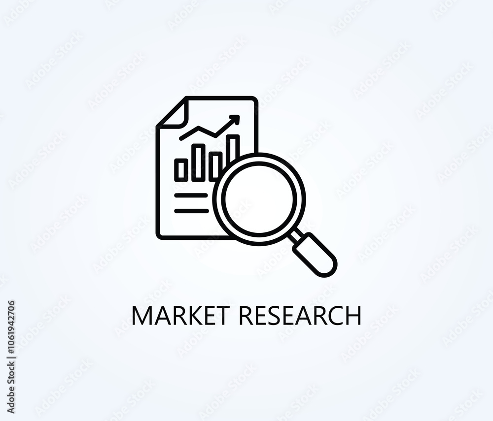 Market Research Vector, Icon Or Logo Sign Symbol Illustration Market Research Vector, Icon Or Logo Sign Symbol Illustration