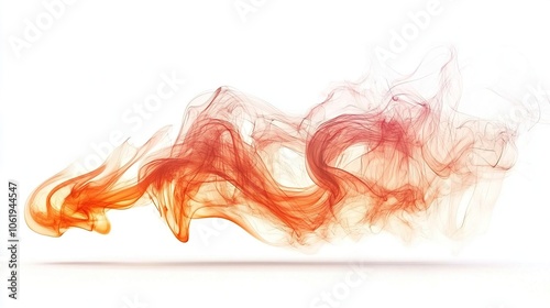 Fire flames isolated on white background