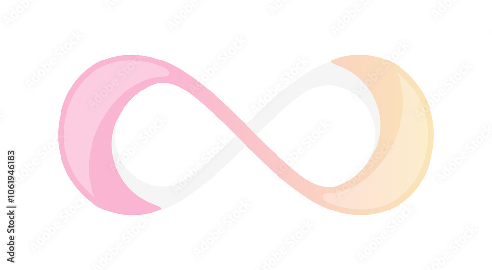 Infinity symbol with smooth flow graphic logo design Infinity symbol with smooth flow graphic logo design
