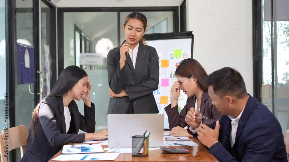 Efficient business meeting showcasing professionals in teamwork, strategy development, and data analysis, fostering collaboration and insightful discussion in office.