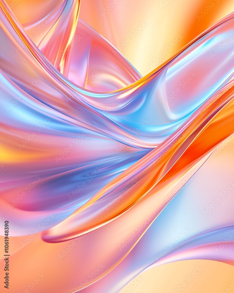 Abstract background with fluid shapes and dynamic movement creating a sense of motion and flow with bright tones Abstract background with fluid shapes and dynamic movement creating a sense of motion and flow with bright tones
