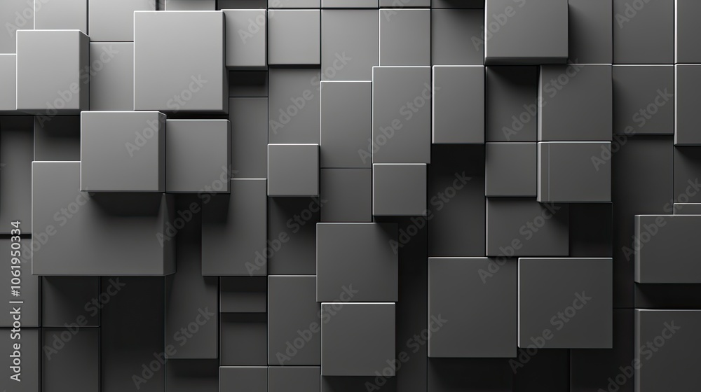 Gray-toned 3D cubes creating a minimalist and professional background, ideal for product showcases or branding. Gray-toned 3D cubes creating a minimalist and professional background, ideal for product showcases or branding.
