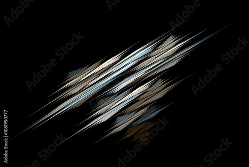 Computer generated fractal pattern and shape