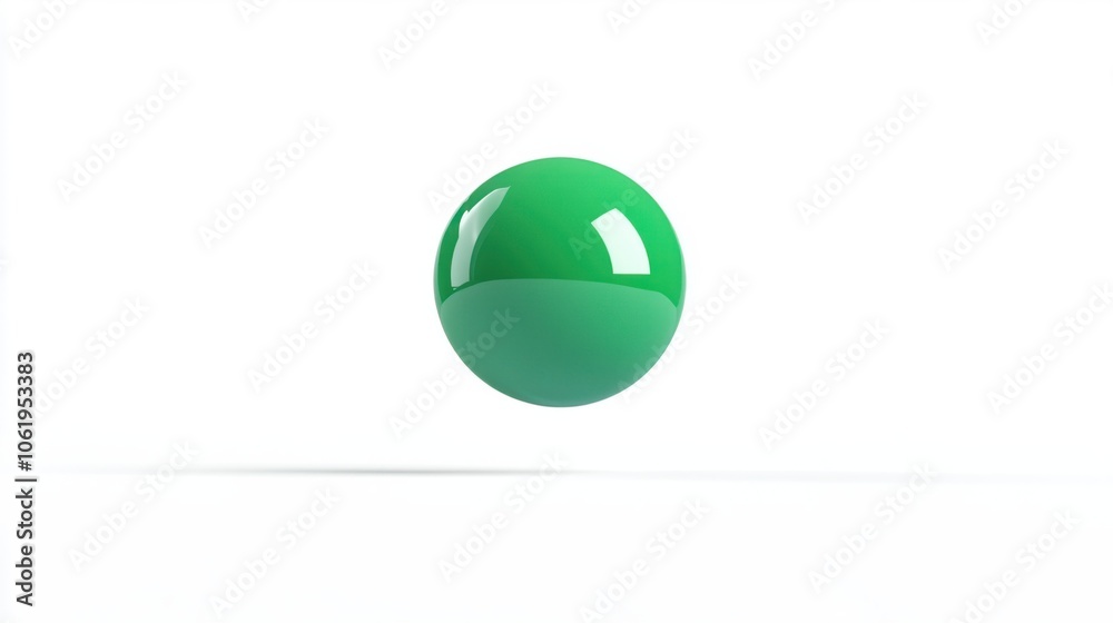 Snooker ball suspended in the air with a white background Snooker ball suspended in the air with a white background