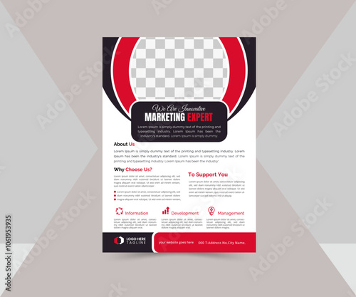 trending colour 2024 Creative Business Flyer Design template