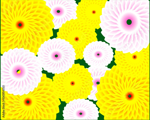 flower pink yellow